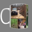 Pictures of Haspin Acres on Mug with brown dividers
